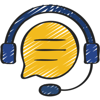 Ícone que representa atendimento ao cliente (Atendente de telemarketing)